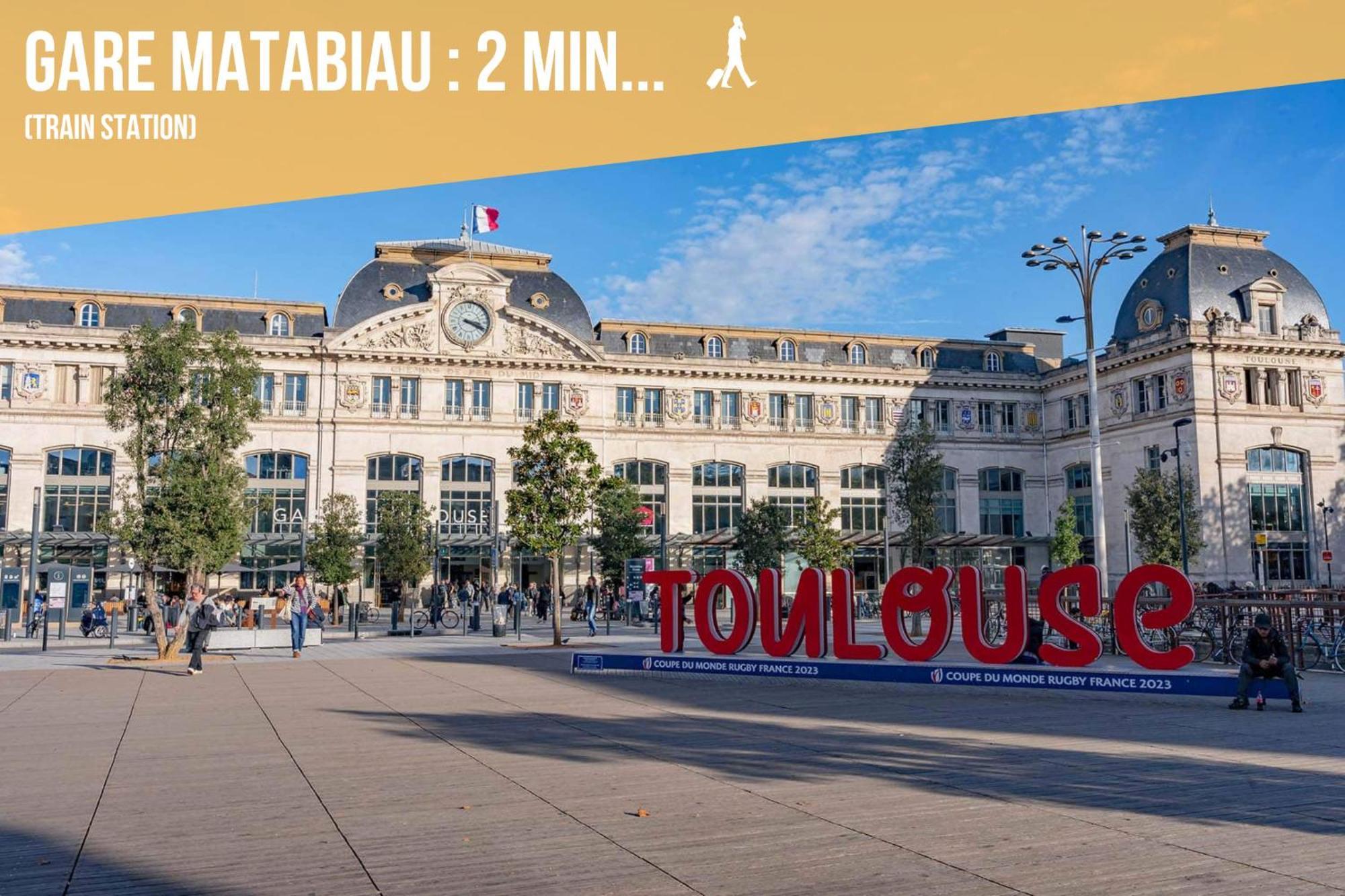 Moderne - Centre - Gare Matabiau Lejlighed Toulouse Eksteriør billede